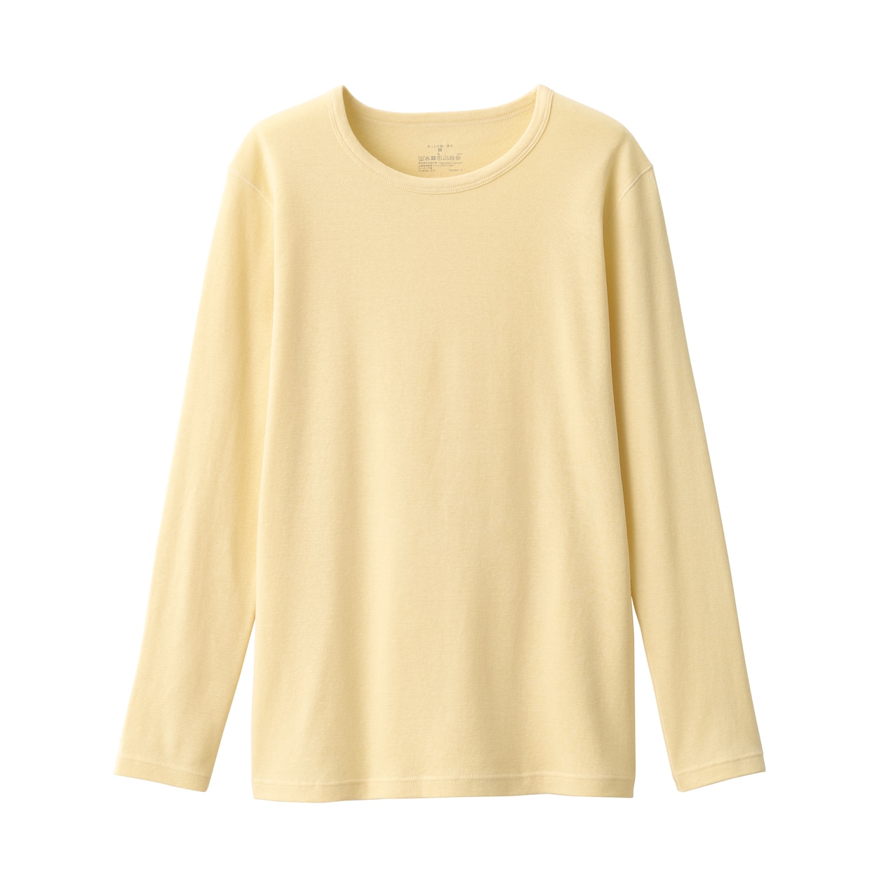 婦人　あったか綿　厚手　クルーネック長袖Ｔシャツ