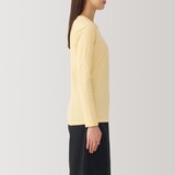 婦人　あったか綿　厚手　クルーネック長袖Ｔシャツ