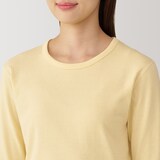 婦人　あったか綿　厚手　クルーネック長袖Ｔシャツ