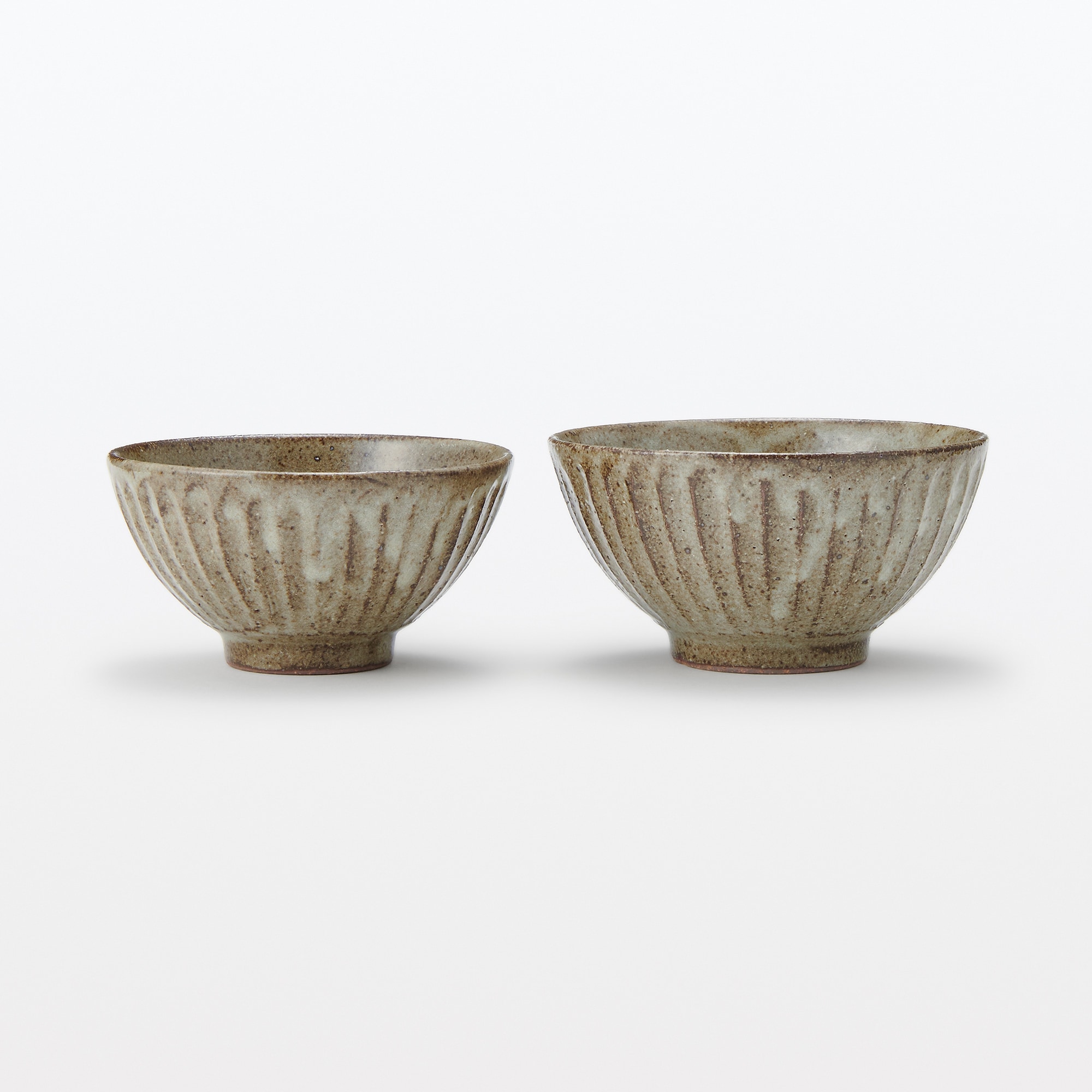 信楽焼　飯碗　しのぎ　大