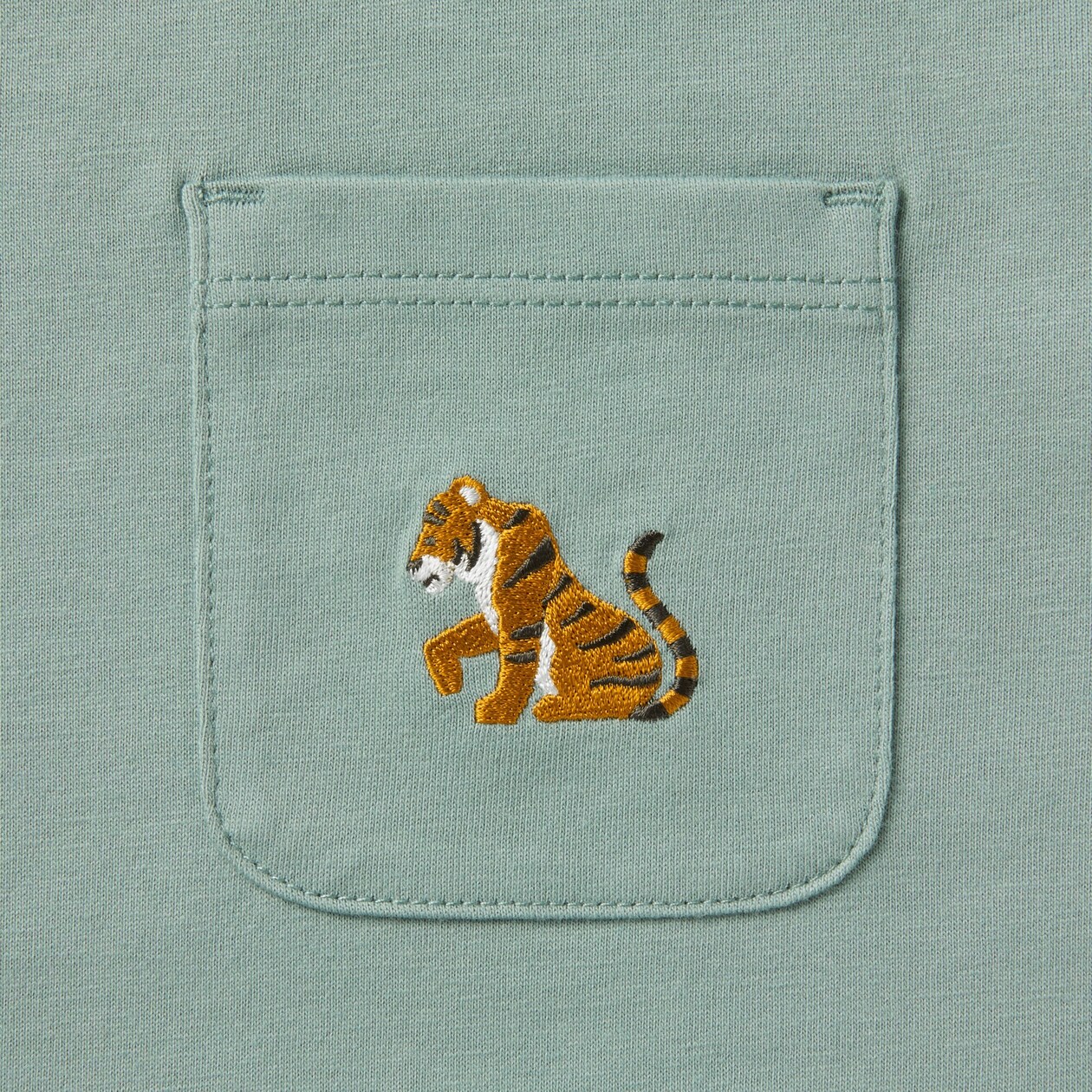 キッズ　刺繍入りポケット半袖Ｔシャツ