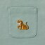 キッズ　刺繍入りポケット半袖Ｔシャツ