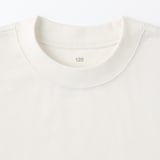 キッズ　起毛スムース編みクルーネック長袖Ｔシャツ