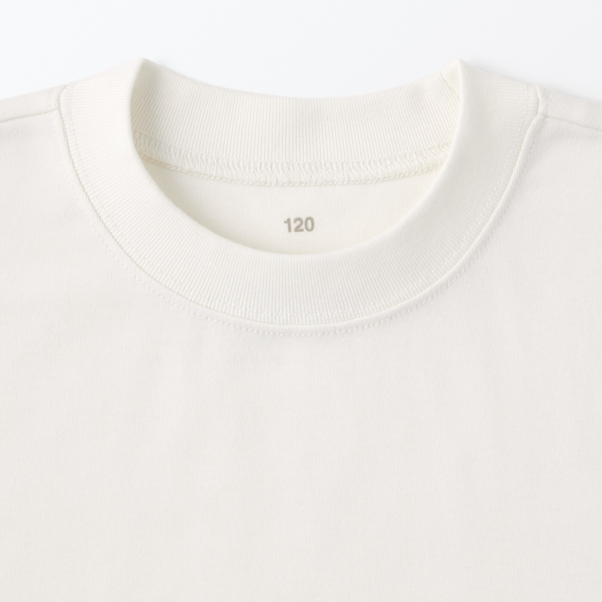 キッズ　起毛スムース編みクルーネック長袖Ｔシャツ