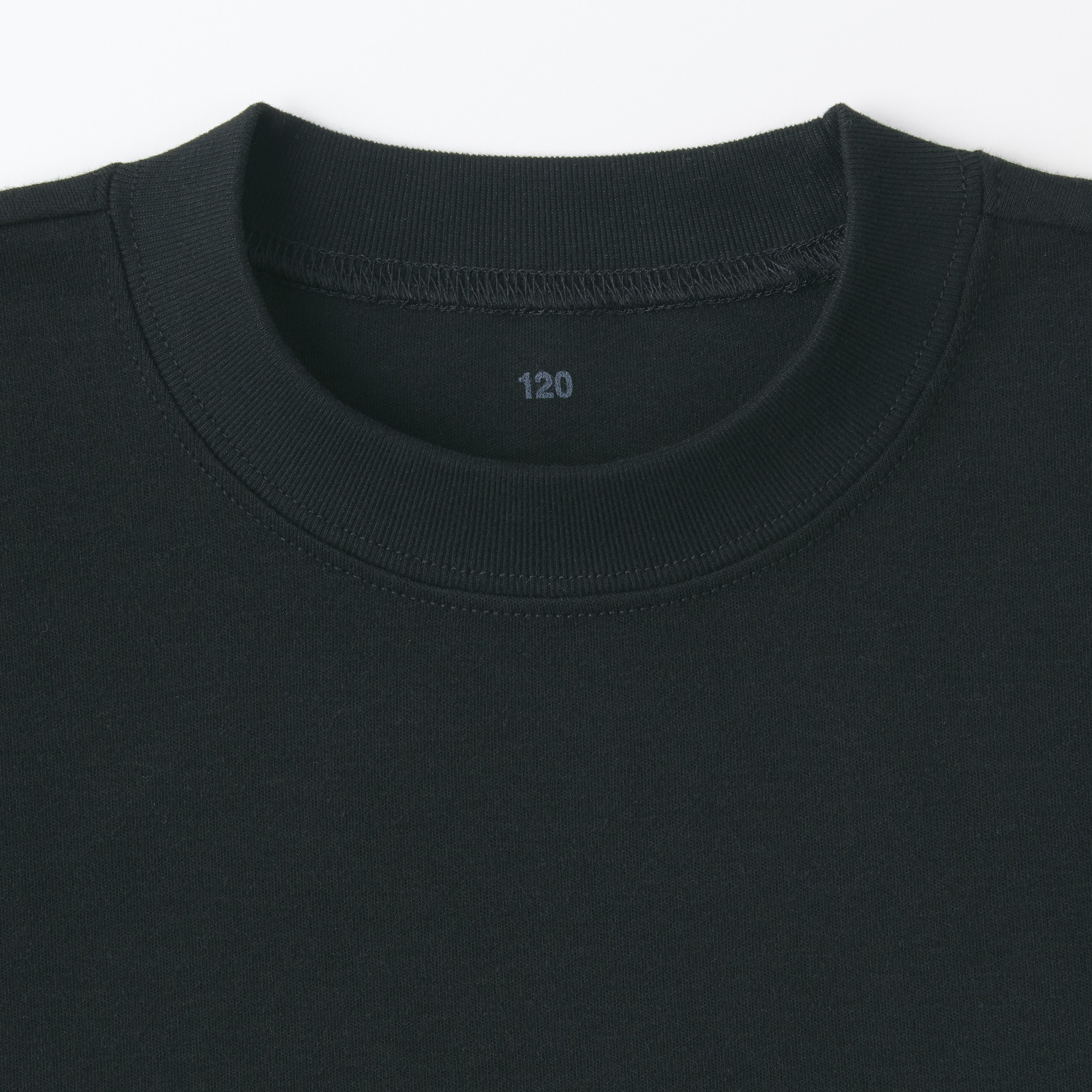 キッズ　起毛スムース編みクルーネック長袖Ｔシャツ