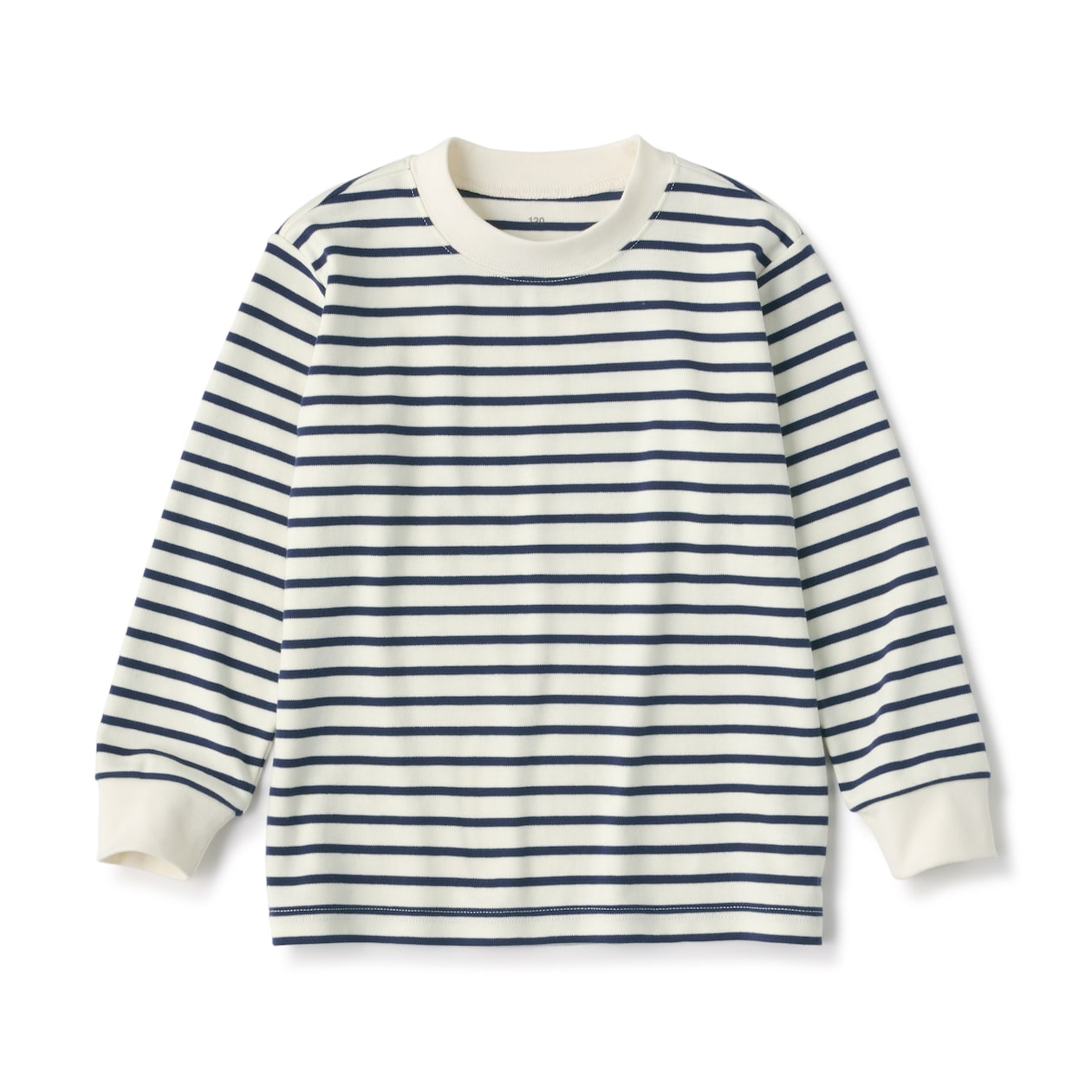 キッズ　起毛スムース編みクルーネック長袖Ｔシャツ