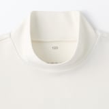 キッズ　起毛スムース編みハイネック長袖Ｔシャツ