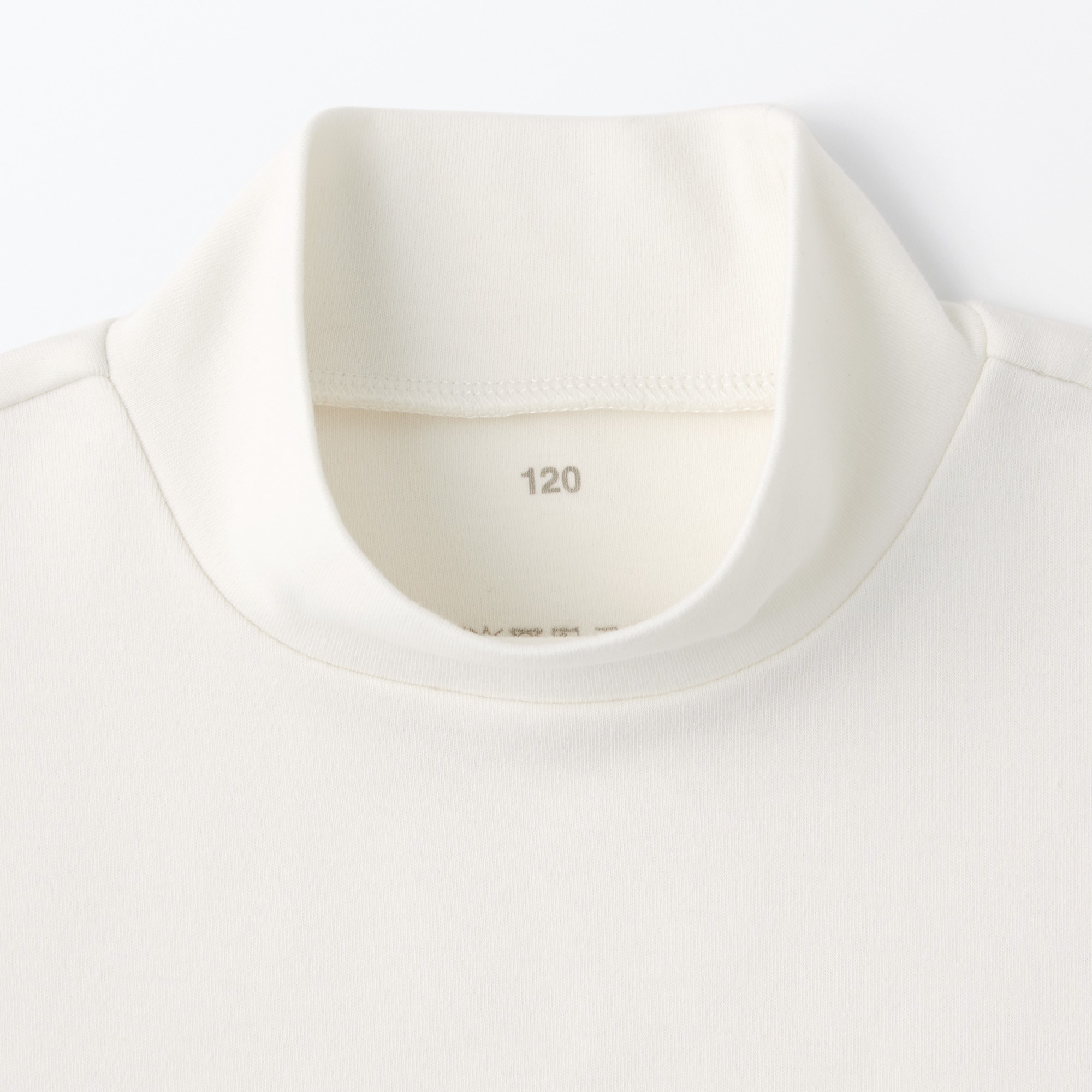 キッズ　起毛スムース編みハイネック長袖Ｔシャツ