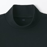 キッズ　起毛スムース編みハイネック長袖Ｔシャツ