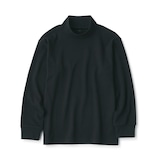 キッズ　起毛スムース編みハイネック長袖Ｔシャツ