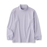 キッズ　起毛スムース編みハイネック長袖Ｔシャツ