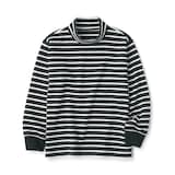キッズ　起毛スムース編みハイネック長袖Ｔシャツ