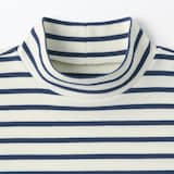 キッズ　起毛スムース編みハイネック長袖Ｔシャツ