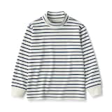 キッズ　起毛スムース編みハイネック長袖Ｔシャツ