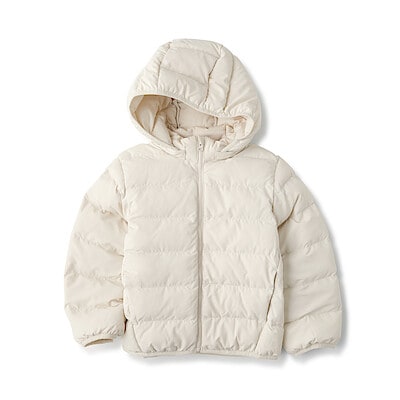 キッズ　洗える中わた撥水フードジャケット