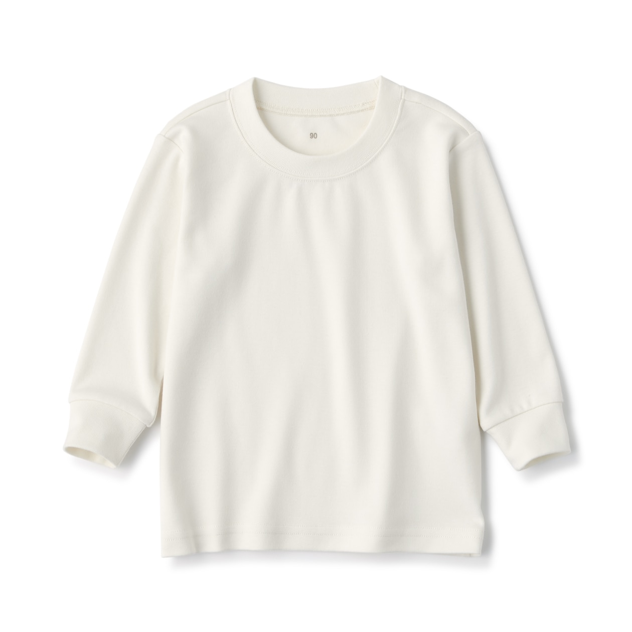 ベビー　あたまするっと起毛スムースクルーネック長袖Ｔシャツ