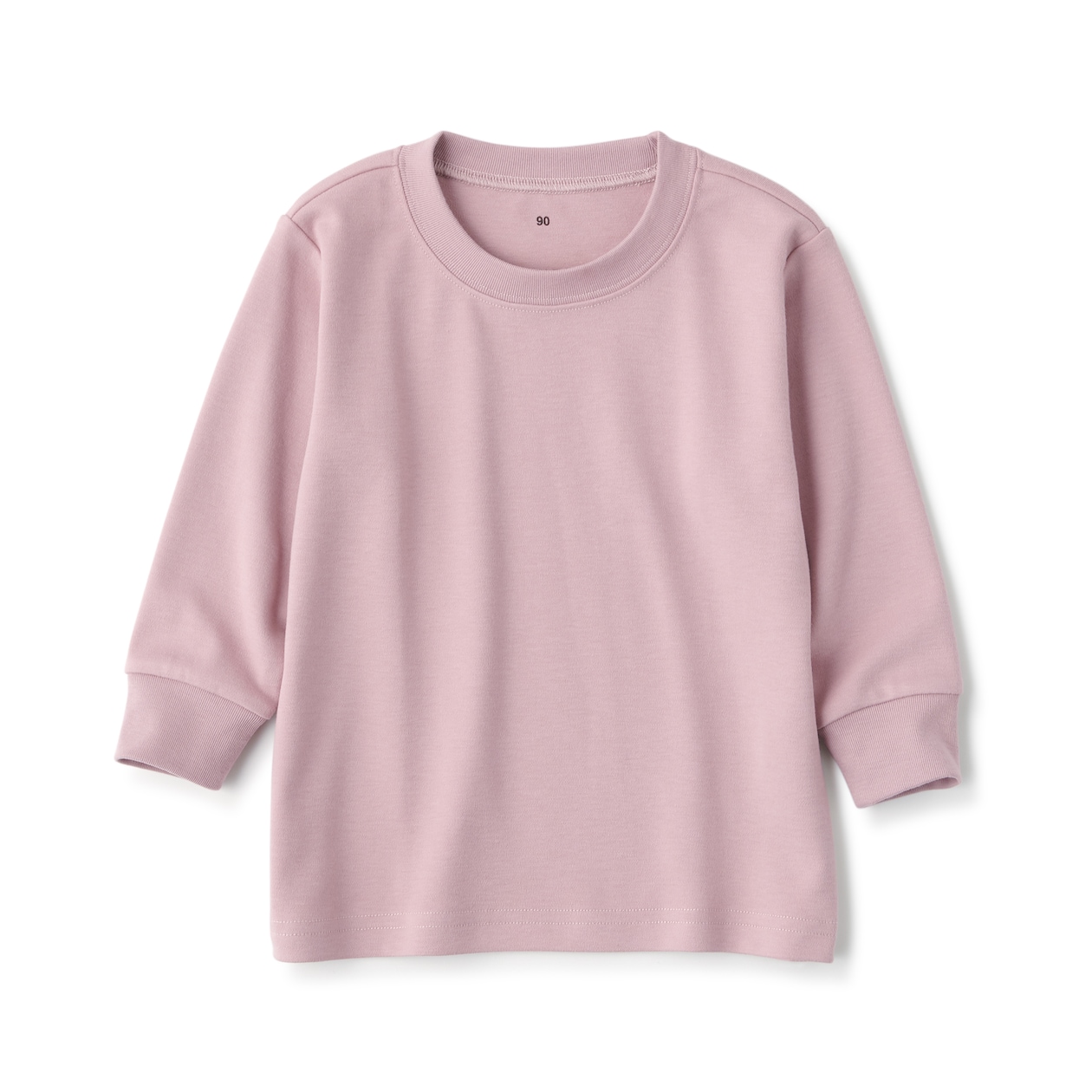 ベビー　あたまするっと起毛スムースクルーネック長袖Ｔシャツ