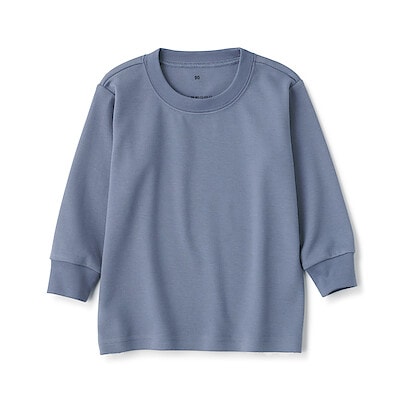 ベビー　あたまするっと起毛スムースクルーネック長袖Ｔシャツ