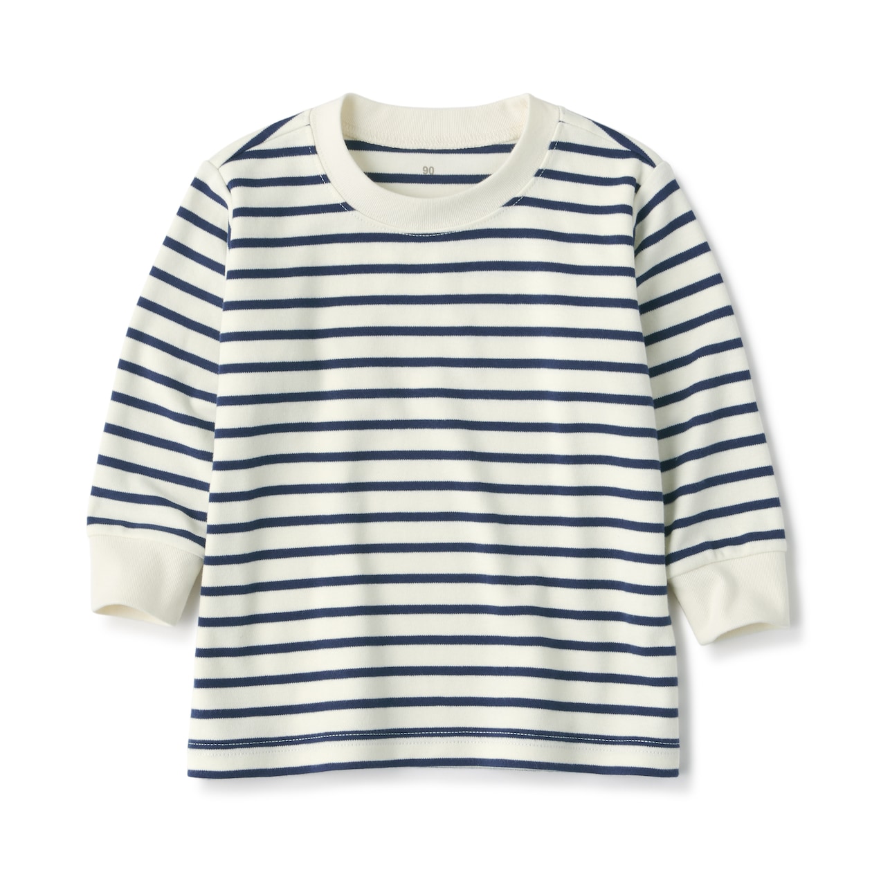 ベビー　あたまするっと起毛スムースクルーネック長袖Ｔシャツ