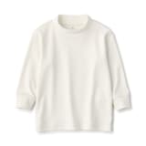 ベビー　起毛スムース編みハイネック長袖Ｔシャツ