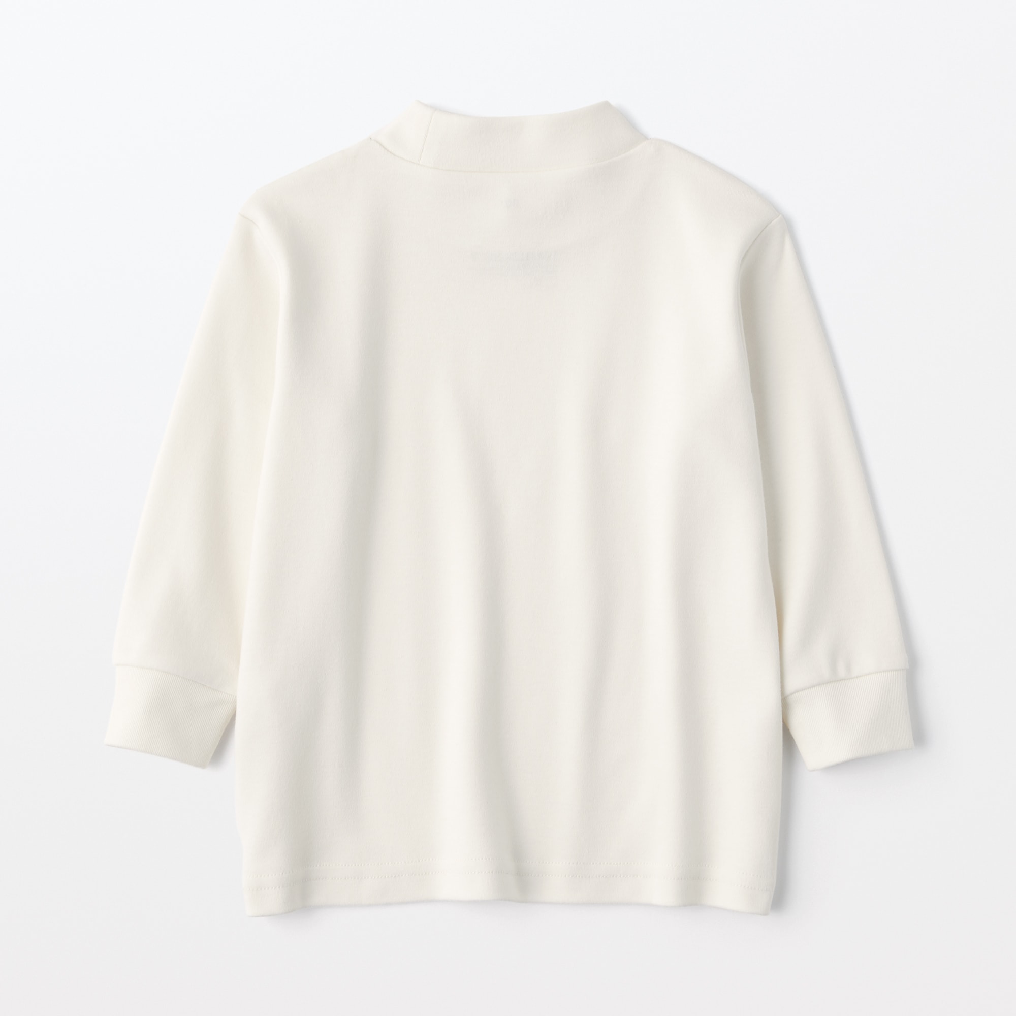 ベビー　起毛スムース編みハイネック長袖Ｔシャツ