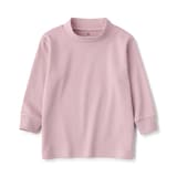 ベビー　起毛スムース編みハイネック長袖Ｔシャツ