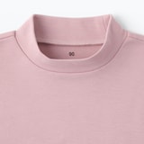 ベビー　起毛スムース編みハイネック長袖Ｔシャツ