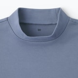 ベビー　起毛スムース編みハイネック長袖Ｔシャツ