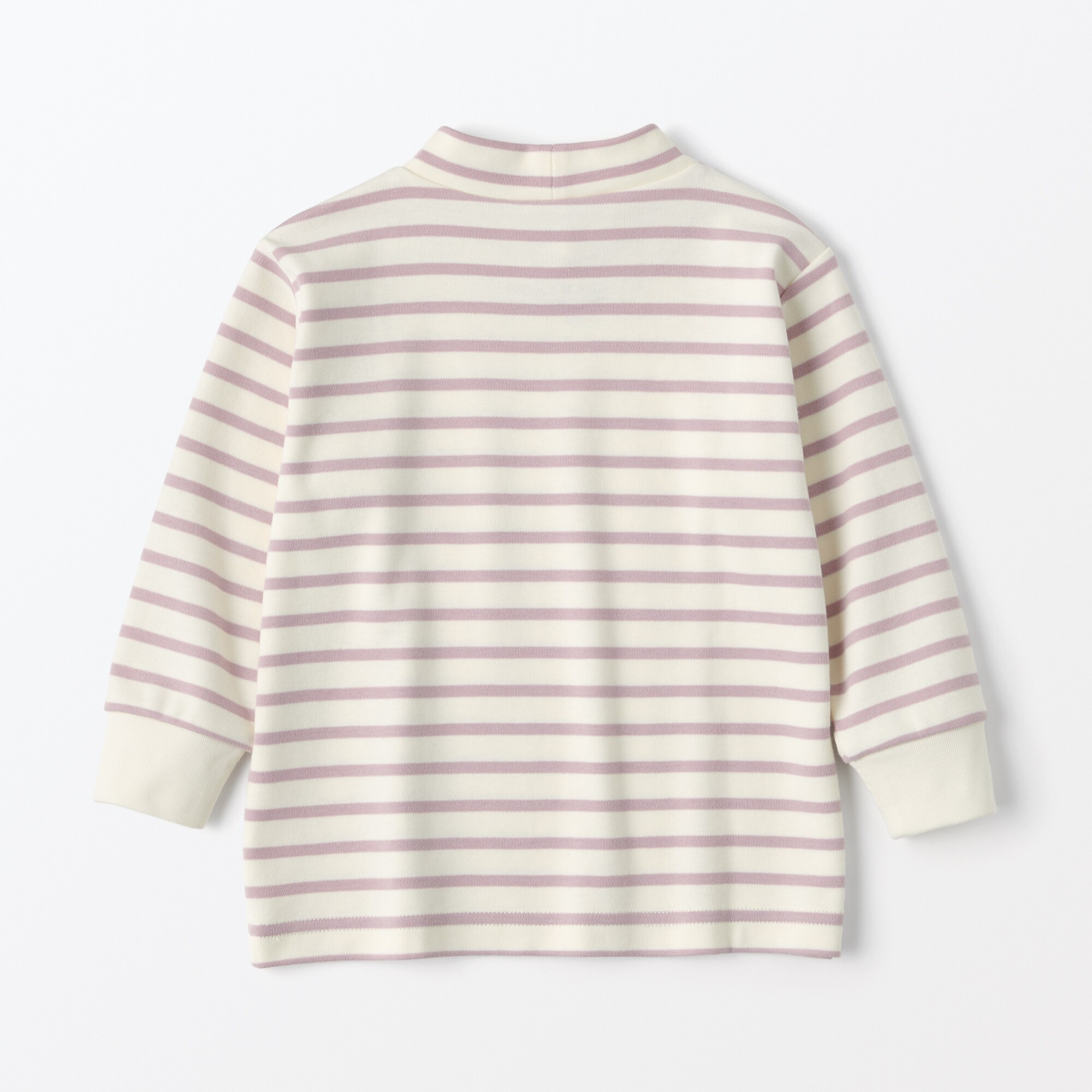 ベビー　起毛スムース編みハイネック長袖Ｔシャツ