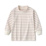 ベビー　起毛スムース編みハイネック長袖Ｔシャツ