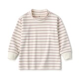 ベビー　起毛スムース編みハイネック長袖Ｔシャツ