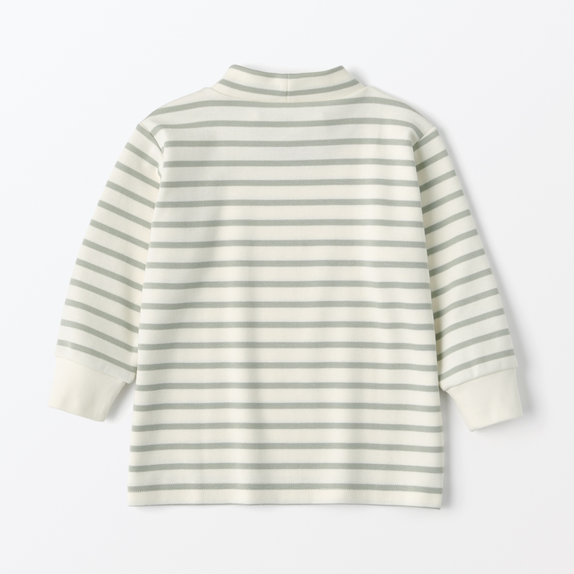 ベビー　起毛スムース編みハイネック長袖Ｔシャツ