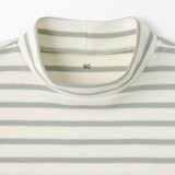 ベビー　起毛スムース編みハイネック長袖Ｔシャツ