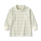 ベビー　起毛スムース編みハイネック長袖Ｔシャツ