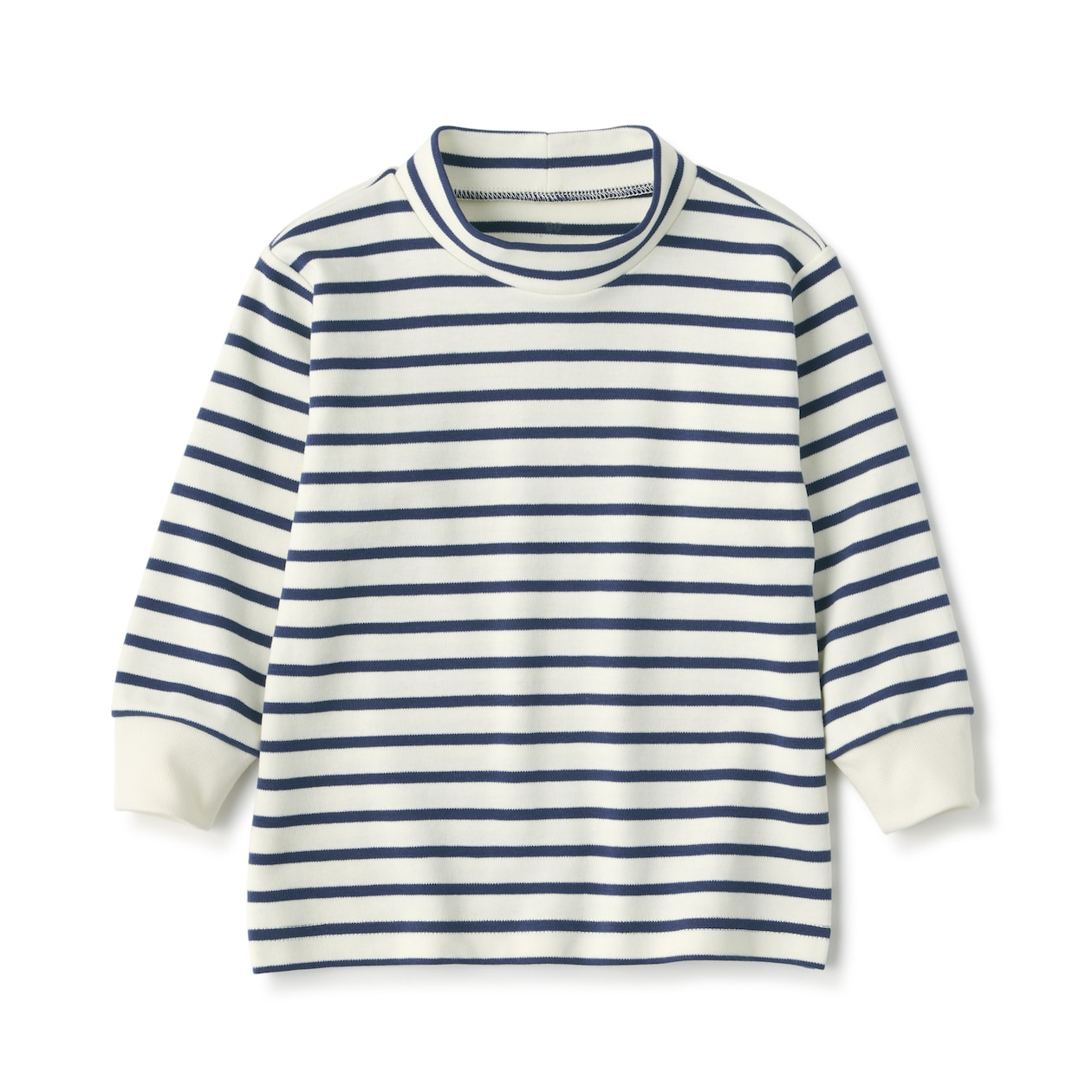 ベビー　起毛スムース編みハイネック長袖Ｔシャツ