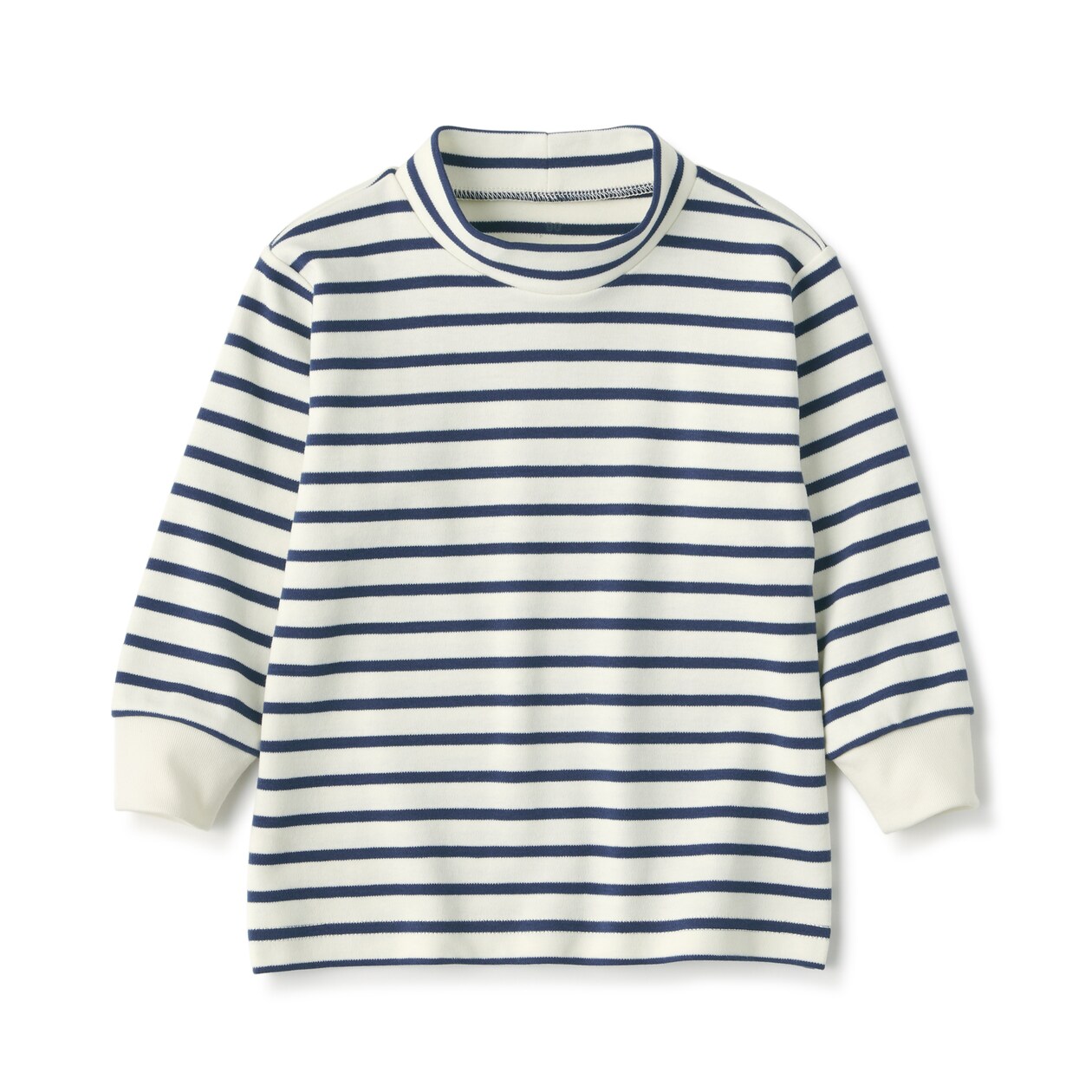 ベビー　起毛スムース編みハイネック長袖Ｔシャツ