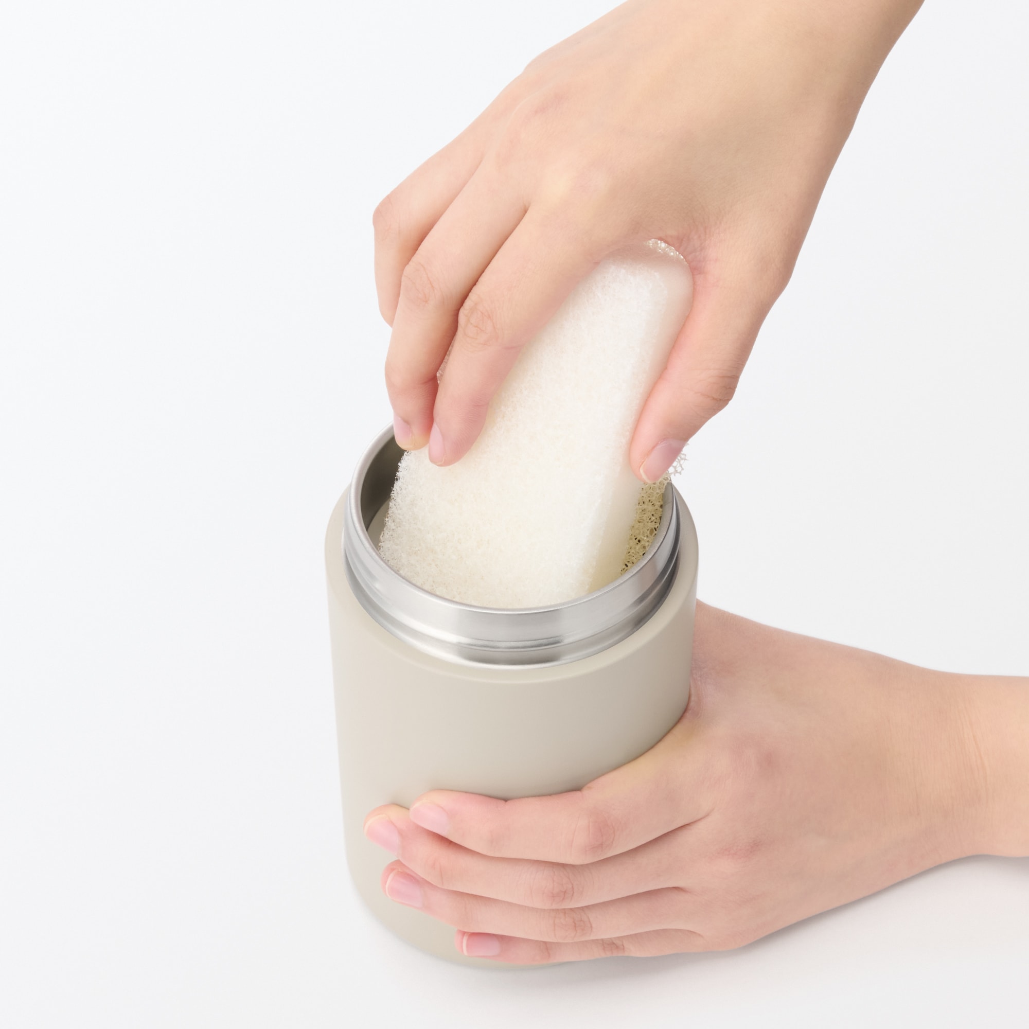 広口で洗いやすい　保温保冷　スープジャー