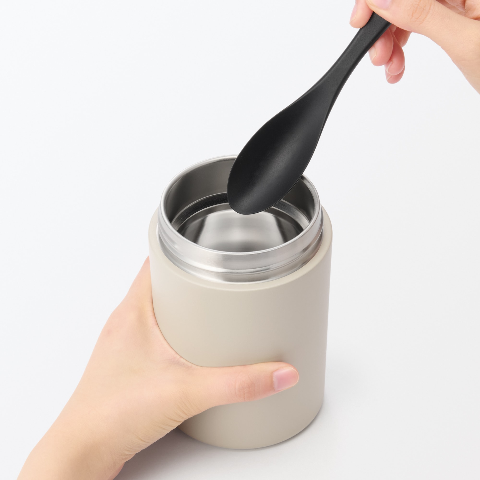 広口で洗いやすい　保温保冷　スープジャー