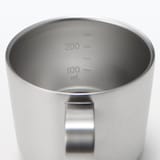 目盛り付き　保温保冷　蓋付きマグカップ