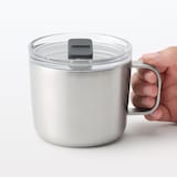 目盛り付き　保温保冷　蓋付きマグカップ