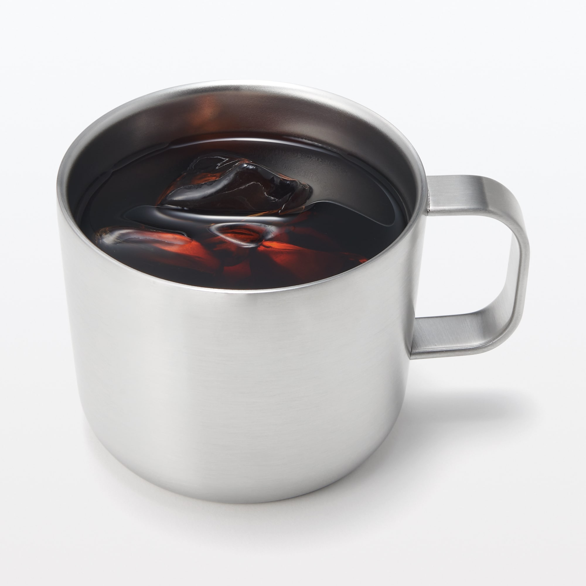 目盛り付き　保温保冷　蓋付きマグカップ