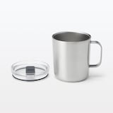 目盛り付き　保温保冷　蓋付きマグカップ