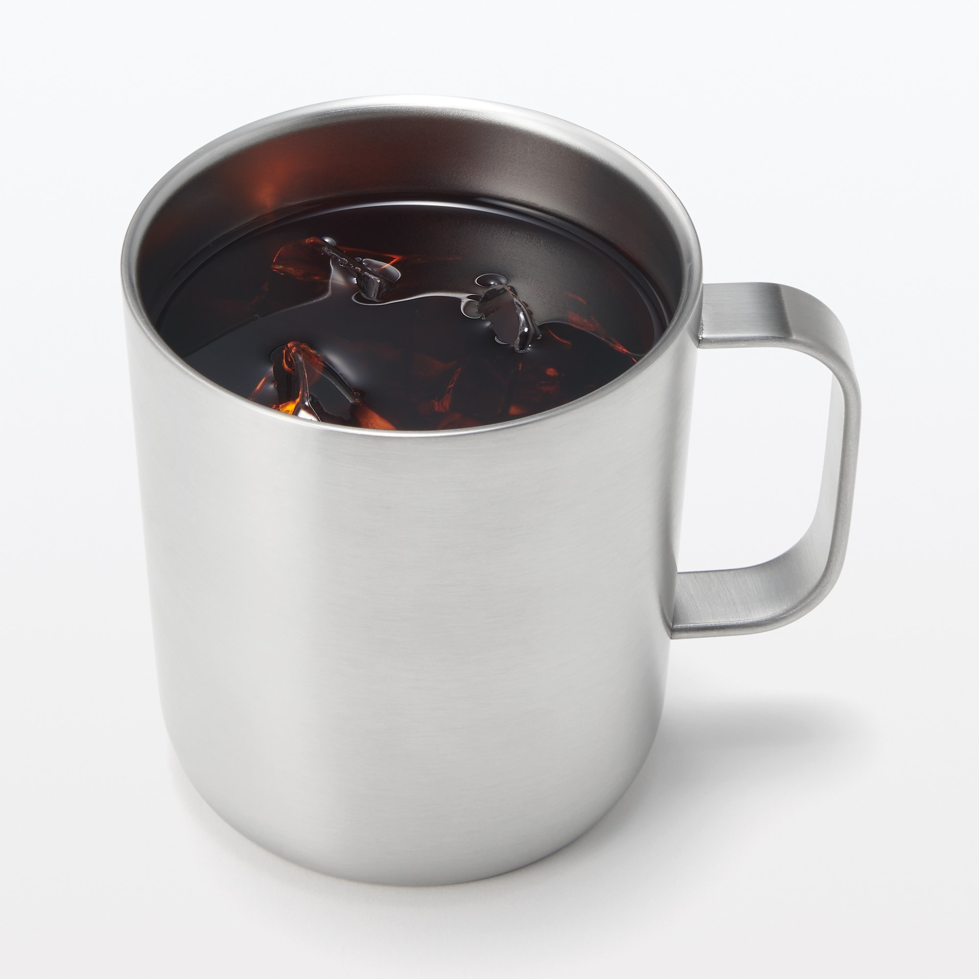 目盛り付き　保温保冷　蓋付きマグカップ