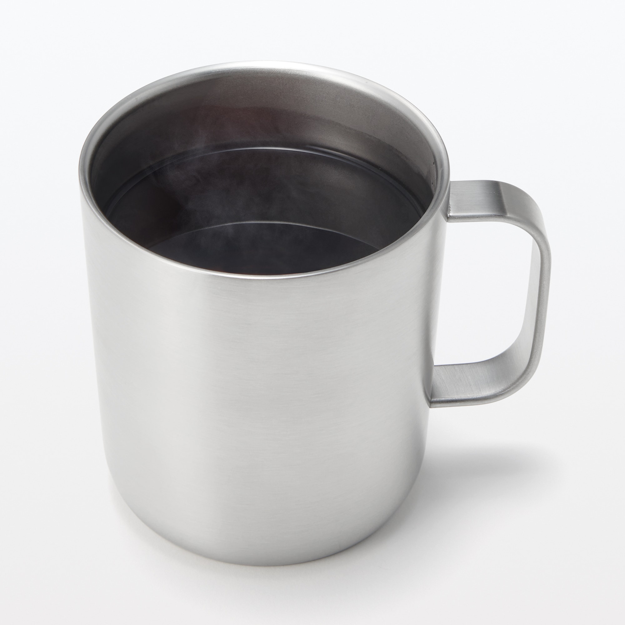 目盛り付き　保温保冷　蓋付きマグカップ