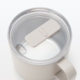 目盛り付き　保温保冷　蓋付きマグカップ