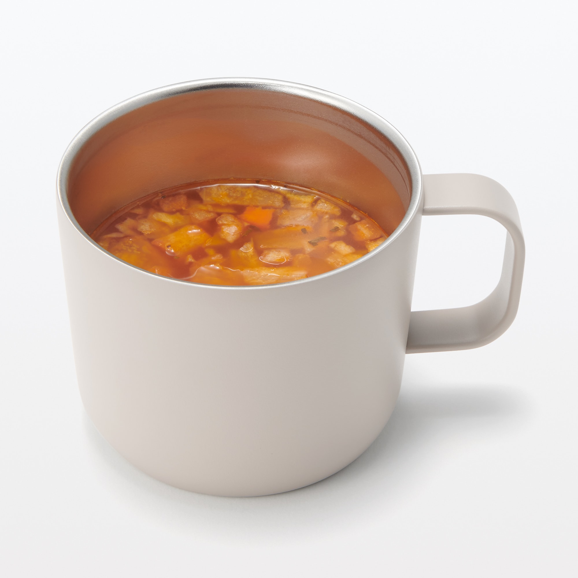 目盛り付き　保温保冷　蓋付きマグカップ