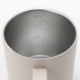 目盛り付き　保温保冷　蓋付きマグカップ