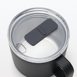 目盛り付き　保温保冷　蓋付きマグカップ