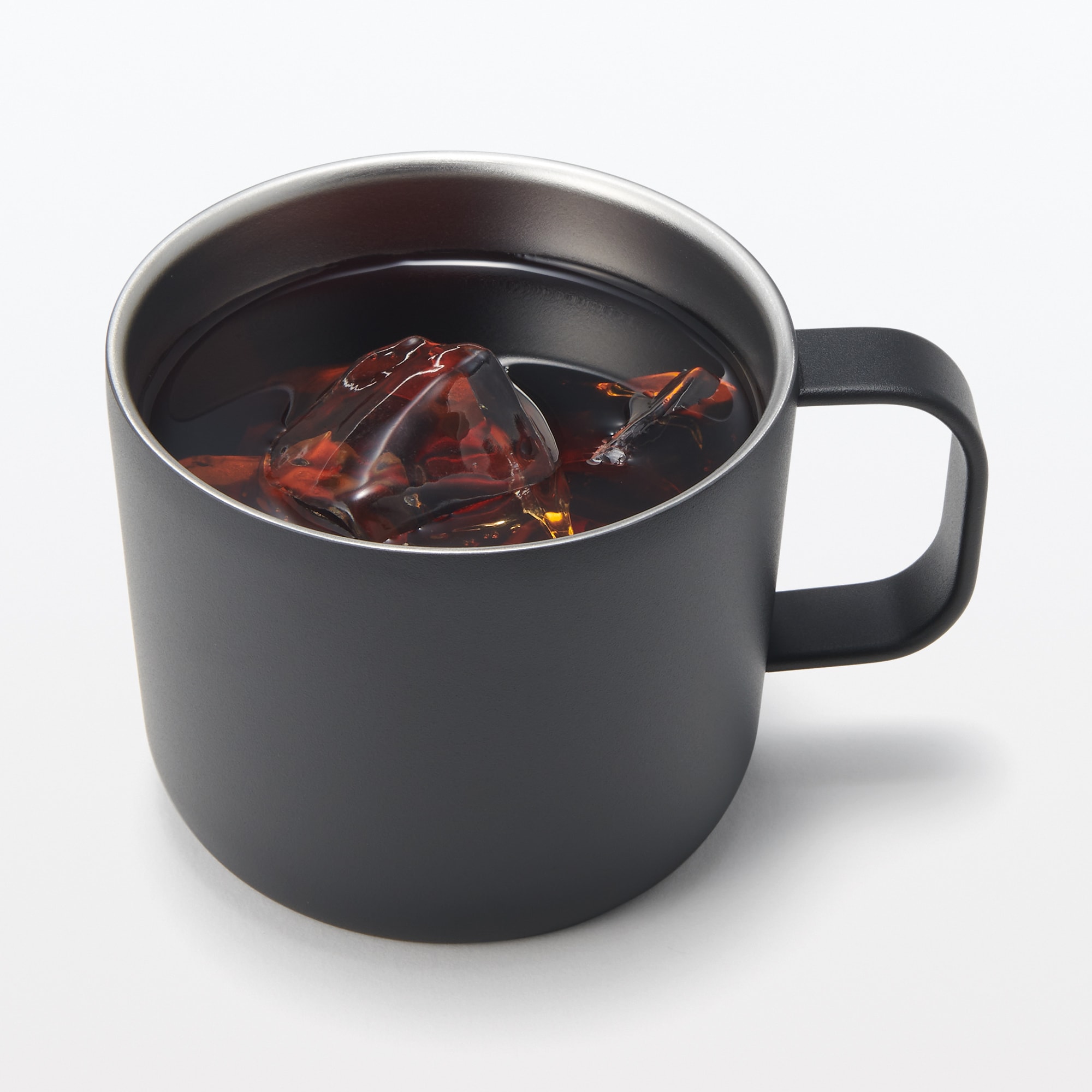 目盛り付き　保温保冷　蓋付きマグカップ