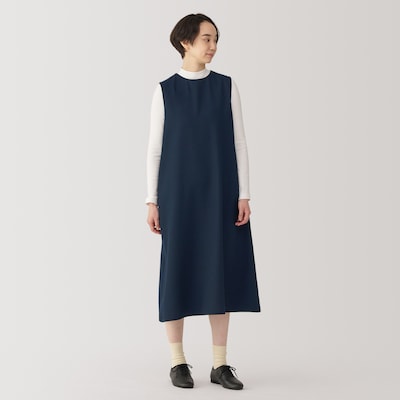 無印良品ムジルシリョウヒン】ノースリーブ ストライプ ロング 